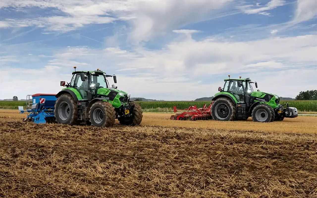 Trattori DEUTZ-FAHR Serie 6 con trincia e fresa nei campi, Concessionari sicila